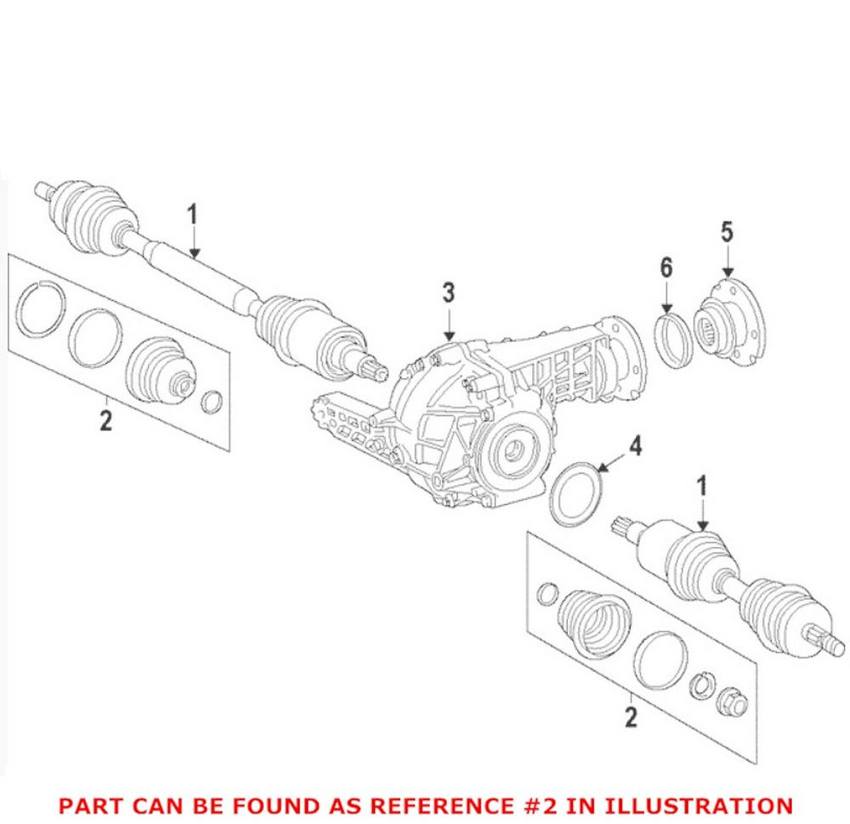 Mercedes CV Joint Boot Kit - Front Inner 1663300185